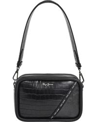 Pepe Jeans - Keyra Croco Shoulder Bag One Size - Lyst