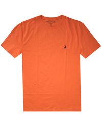 Nautica - T-shirt da uomo a maniche corte girocollo con logo classico - Lyst