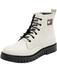 Tommy Hilfiger - Mid Boot Stiefel Lace Up Lack - Lyst