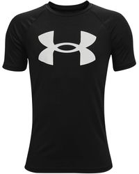 Under Armour - Ua Tech Big Logo Ss Sport T-shirt Met Logo - Lyst