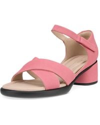 Ecco - Sculpted 35 Luxe Ankle Strap Heeled Sandal - Lyst