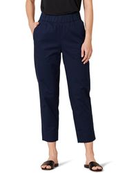 Amazon Essentials - Stretch Cotton Pull-on Mid-rise Relaxed-fit Ankle-length Trousers - Lyst