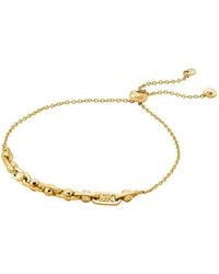 Michael Kors - Premium Astor Link Gold-tone Sterling Silver Chain Bracelet - Lyst