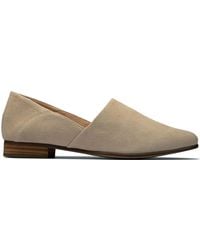 Clarks - Pure Tone Suede Shoes In Taupe Standard Fit Size 3 - Lyst