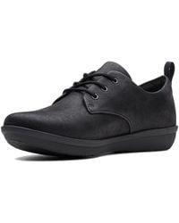 Clarks - Ayla Reece S Casual Lace Up Shoes 4 Uk Black - Lyst
