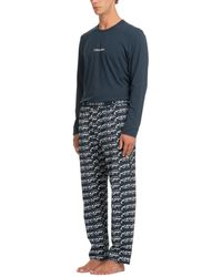 Calvin Klein - Pyjama-Set L/S Lang - Lyst