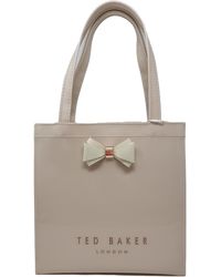 Ted Baker - Aracon Plain Bow Small Icon Tote Bag In Light Pink - Lyst