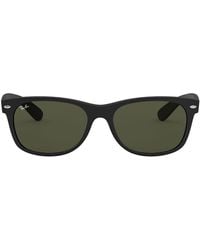 Ray-Ban - Wayfarer Folding Classic Zonnebrillen Zwart Montuur Groen Glazen 50-22 - Lyst