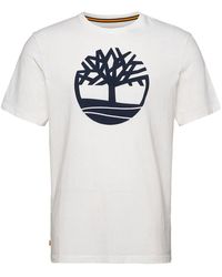 Timberland - SS Tree Logo T T-Shirt Shirt TB0A2C6S Weiss - Lyst