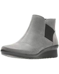 clarks womens wedge boots
