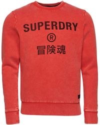 Superdry - Vintage Corp Logo Crew Sweatshirt - Lyst