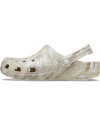 Crocs™ - Classic Marbled Clog Bone/multi Size 11 Uk - Lyst