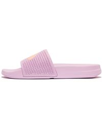 Fitflop - Iqushion Arrow Knit Slides Sandal - Lyst