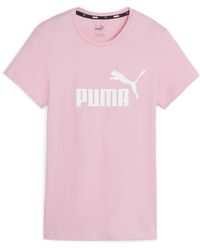 PUMA - Camiseta Essentials Plus Logo - Lyst
