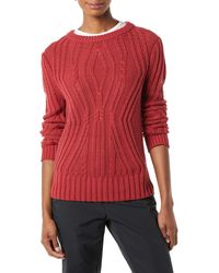 Amazon Essentials - 100% Cotone Girocollo Cocoon Cable Maglione Sweaters - Lyst