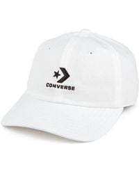 Converse - Baseball Cap mit Verstellbarer Kurve für ~ Lock Up weiß - Lyst