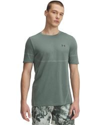 Under Armour - S Ua Vanish Elite Seamless Short Sleeve T-shirt Silica Green M - Lyst