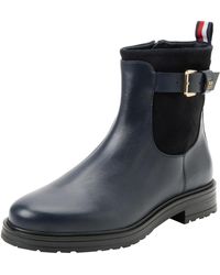 Tommy Hilfiger - Bottes Low Boot Material Mix Bottines - Lyst