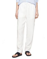 Tommy Hilfiger - Stoffhose Casual Linen Pull On Pant Tapered Fit - Lyst