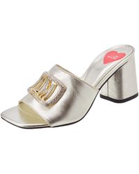 31 % de réduction 37 EU EU Love Moschino en coloris Noir Sandales pour femme Collection printemps été 2021 - Trasparante Femme Chaussures plates Chaussures plates Love Moschino 