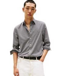 Tommy Hilfiger - Flex Poplin Micro Gingham Shirt Mw0mw40457 L/s Shirt - Lyst