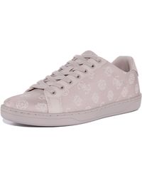 Guess - Jesshe4 Lace Up Synthetic Trainers - Lyst