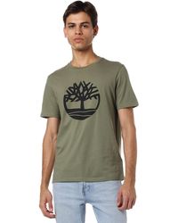 Timberland - Shirt mit kurzen Ärmeln aus Bio-Baumwolle - Lyst