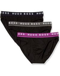 HUGO - Mens 3-pack Classic Regular Fit Stretch Briefs Underwear - Lyst