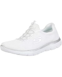 Skechers - Summits Sneaker,white Silver,36 Eu - Lyst