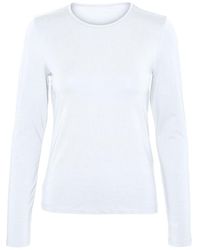 Vero Moda - Vmlulu LS O-Neck Top Jrs Ga Noos Maglietta a iche Lunghe - Lyst