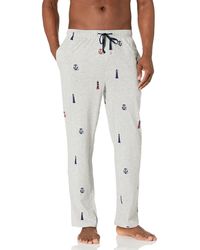 Nautica - Pantalon de Pyjama Doux tissé 100% Coton à Taille élastique - Lyst