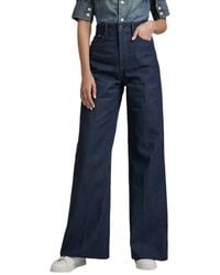 G-Star - G-star Deck Ultra High Wide Leg Jeans - Lyst