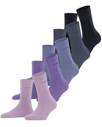 Esprit - Solid Mix 5-Pack Chaussettes Coton Biologique Durable Muticolores Longueur Mi-Mollet Fines Sans Motif Pour ѓtЋ Ou Hiver - Lyst