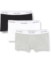 Calvin Klein - Hombre Pack de 3 Bóxers Trunks Algodón con Stretch - Lyst
