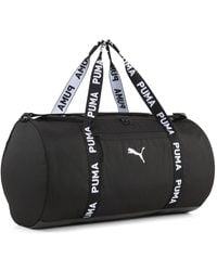 PUMA - Borsa sportiva AT ESS Barrel Bag Black nero - Lyst