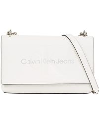 Calvin Klein - Jeans Bolso con Bandolera para Mujer Sculpted Flap Mediano - Lyst