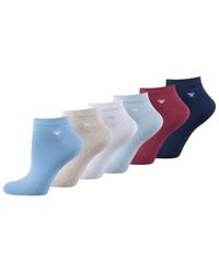 Tom Tailor Sneaker 6er Pack uni basic mix - Blau