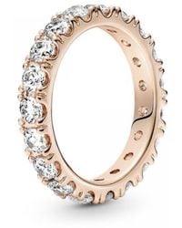 PANDORA - Sparkling Row Eternity Ring - Lyst