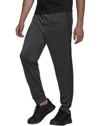 adidas - Warm-up Tricot Tapered 3-stripes Track Pant Solid Grey/black 3x-large - Lyst