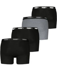 PUMA - 4 X S Boxer Shorts Black Combo Small - Lyst