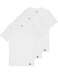 Hurley - 3 Pack Cotton Crewneck Short Sleeve T-shirt - Lyst