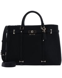 Guess - Emilee Society Carryall Black - Lyst