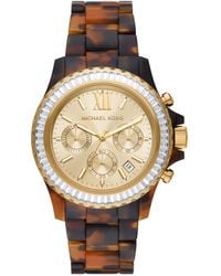 Michael Kors - Watches Everest Quartz Watch With Stainless Steel Strap - Lyst