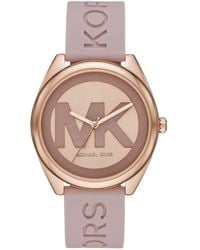 Michael Kors - Janelle Three-hand Rose Gold-tone Stainless Steel Watch Mk7139 - Lyst