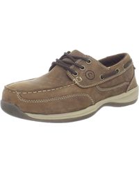 rockport 3 eye oxford boat shoe