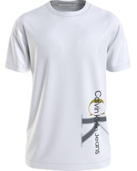 Calvin Klein - CK JEANS T-shirt da uomo bicolore Monologo Te S/S - Lyst