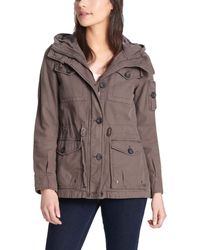 Levi's - Four-pocket Cotton Hooded Utility Jacket Lightweight - Lyst