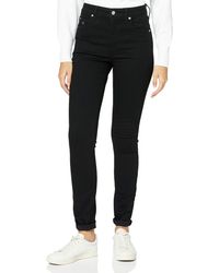 Calvin Klein Ckj 010 High Rise Skinny Pantaloni - Nero