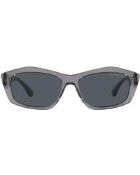 Emporio Armani - Ea4187f Low Bridge Fit Square Sunglasses - Lyst