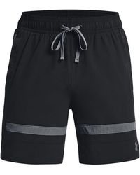 Under Armour - S Baseline Woven Shorts Ii Black/grey S - Lyst